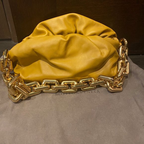 New Bottega Veneta Ocra Chain Pouch Bag - Picture 5 of 7